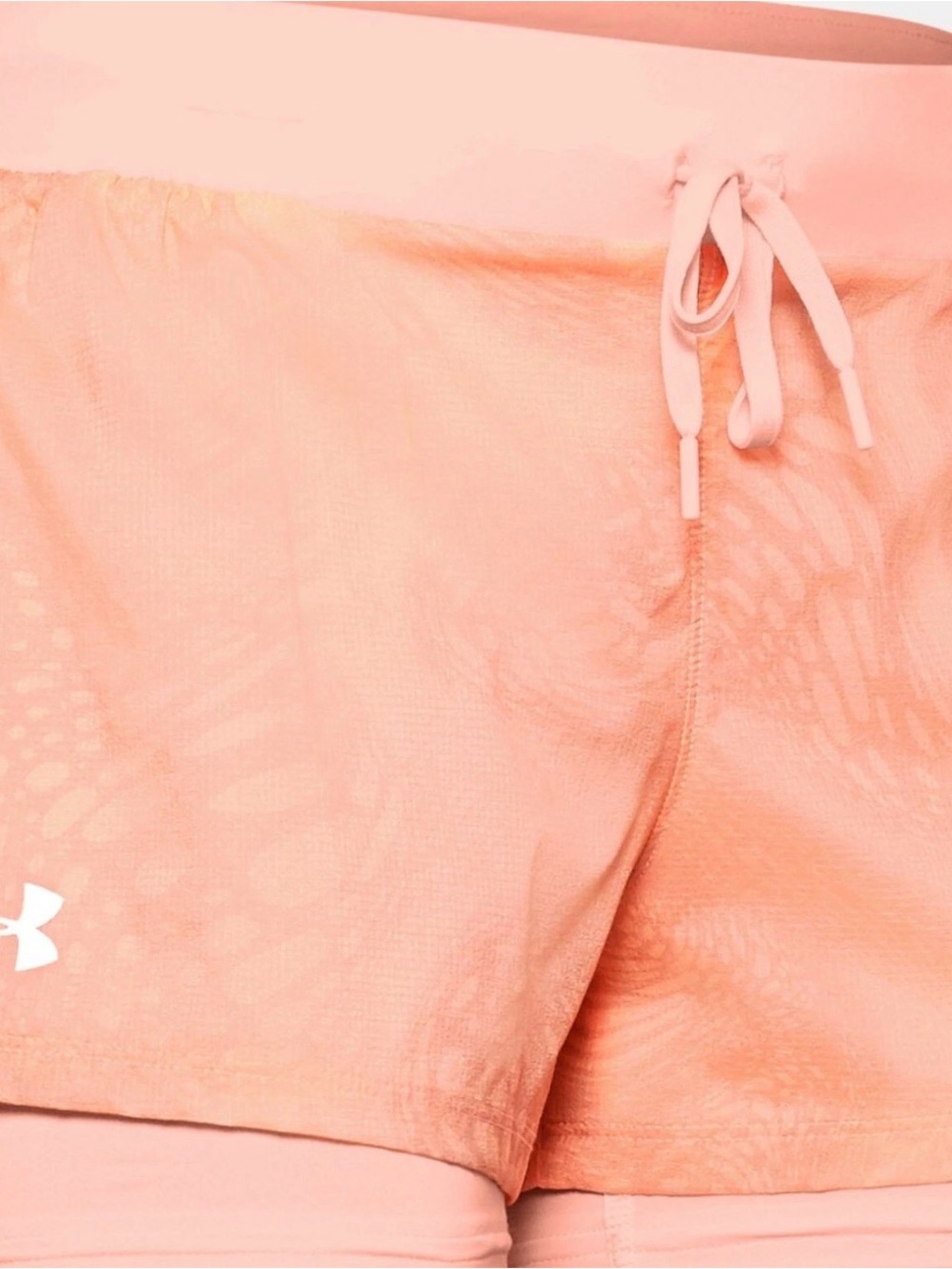 Under Armour Women’s Peach Active Bike Shorts with Overlay size S